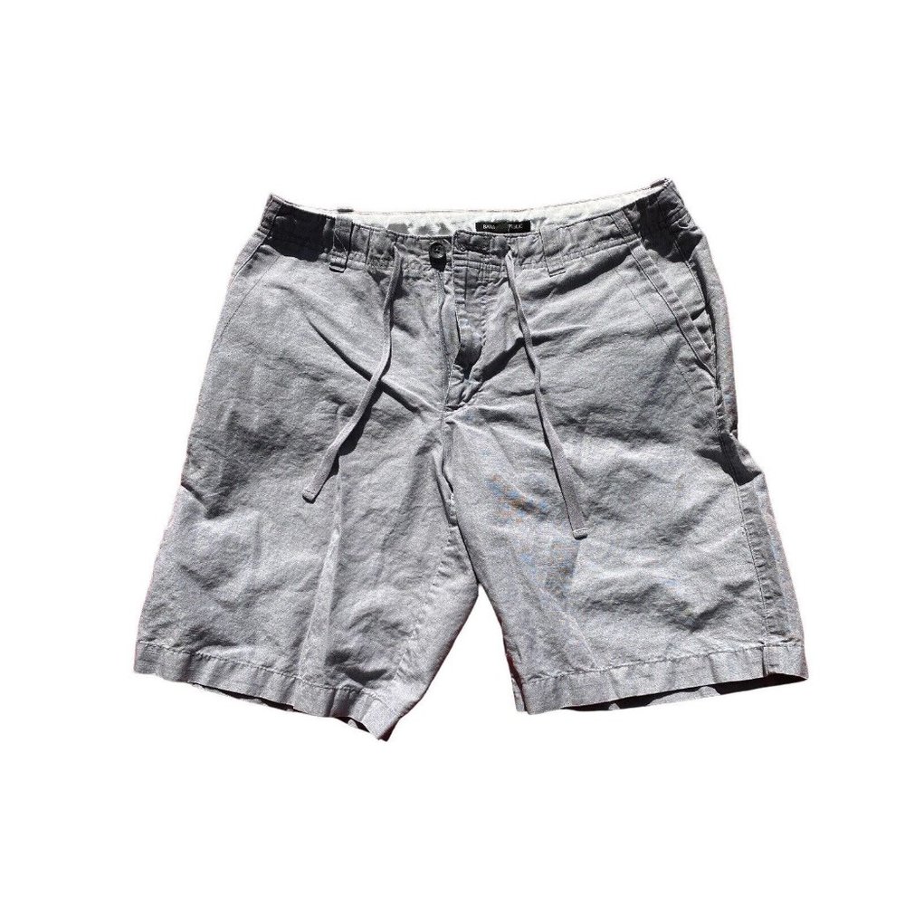 Banana Republic Men's Shorts Slate Gray  Linen Blend Size 32 summer shorts